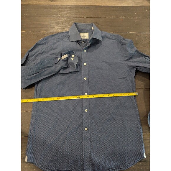 Todd Snyder Shirt Mens 16 34/35 Large Blue  Business Casual dress shirt - Picture 4 of 6